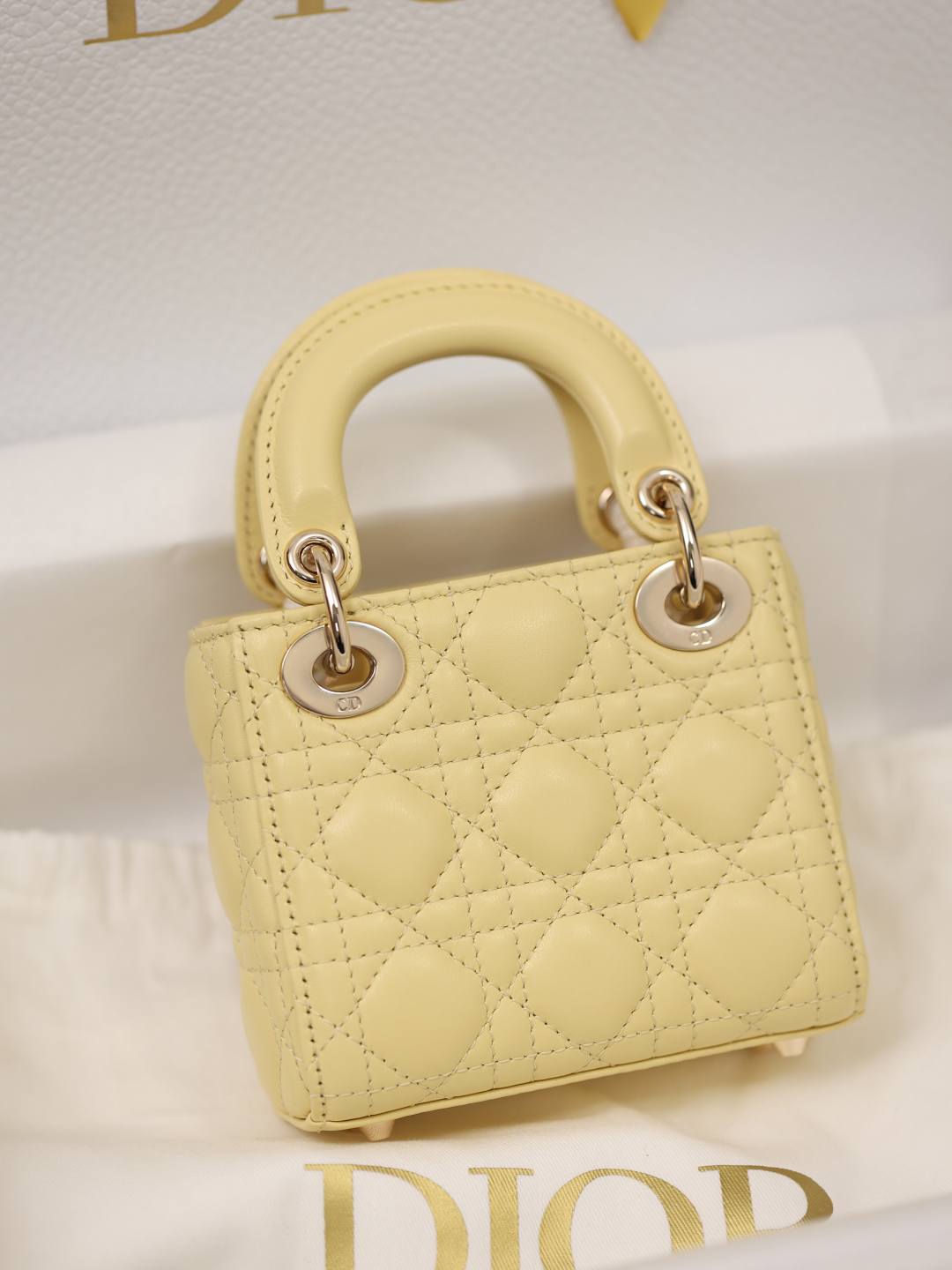 Shebag Super replica Lady Dior mini Yellow lambskin bag review(Dec 2025 updated))-Best Quality Fake Louis Vuitton сумка онлайн дүкөнү, Replica дизайнер сумка ru