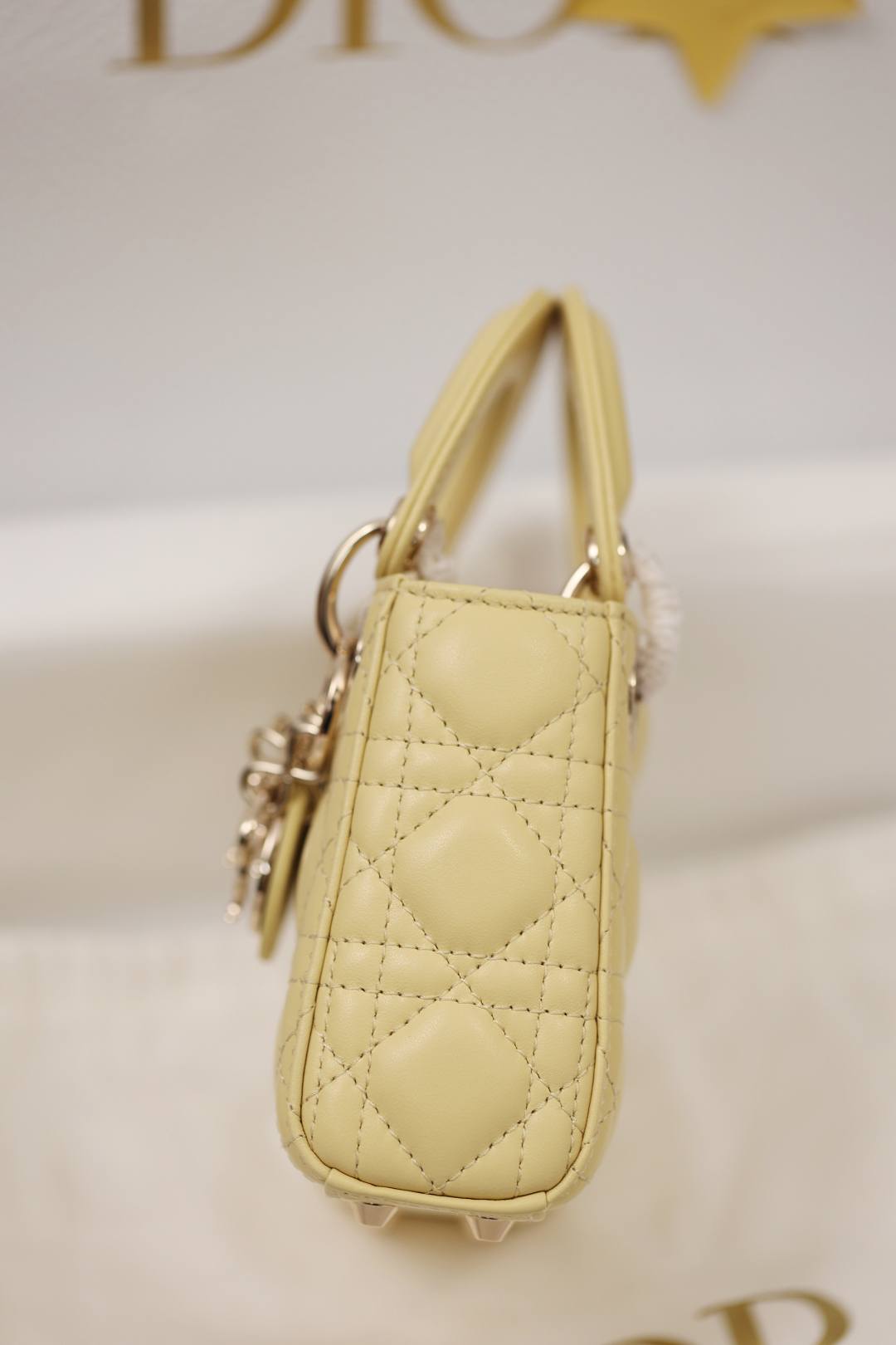 Shebag Super replica Lady Dior mini Yellow lambskin bag review(Dec 2025 updated))-Best Quality Fake Louis Vuitton сумка онлайн дүкөнү, Replica дизайнер сумка ru
