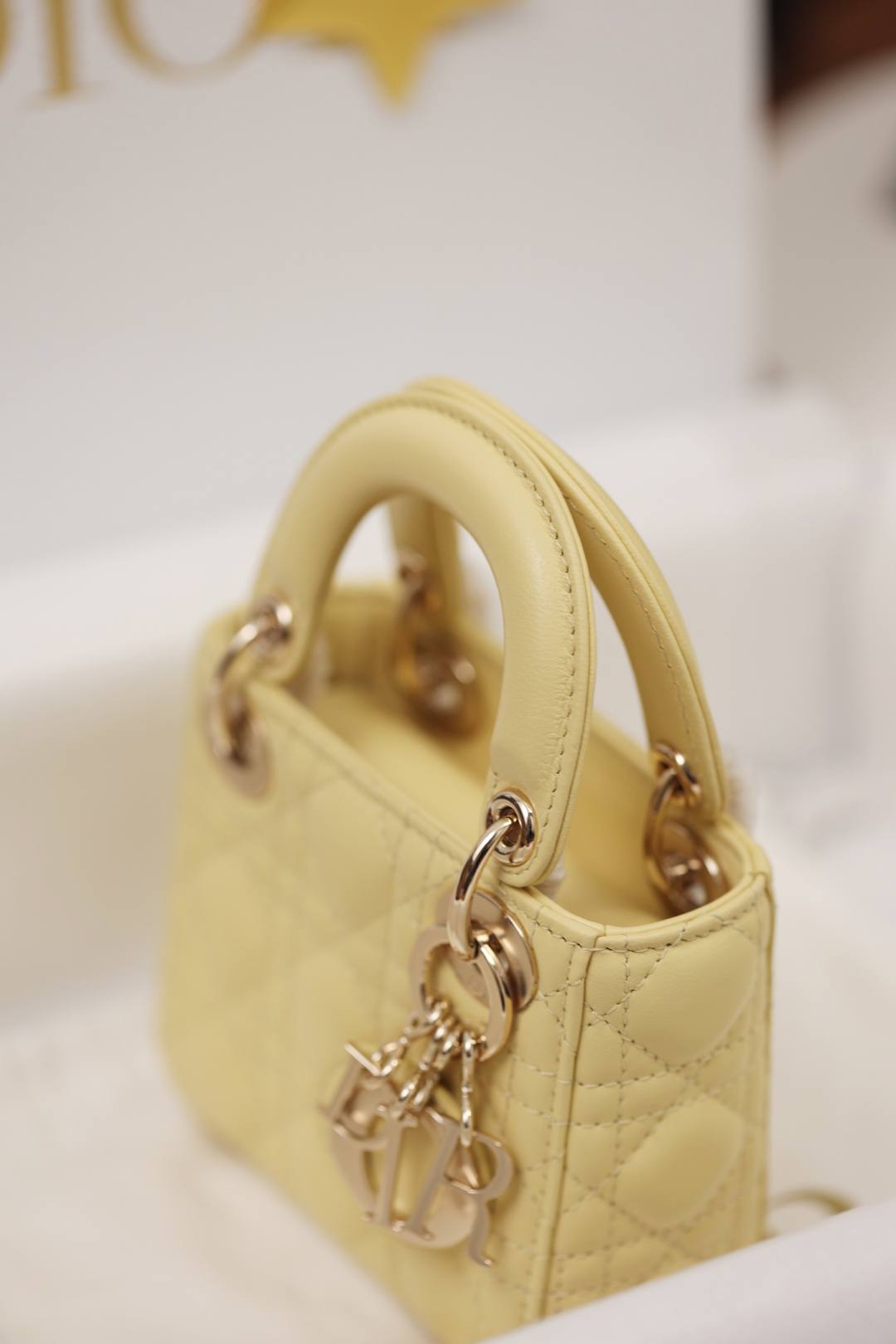 Shebag Super replica Lady Dior mini Yellow lambskin bag review(Dec 2025 updated))-Best Quality Fake Louis Vuitton сумка онлайн дүкөнү, Replica дизайнер сумка ru