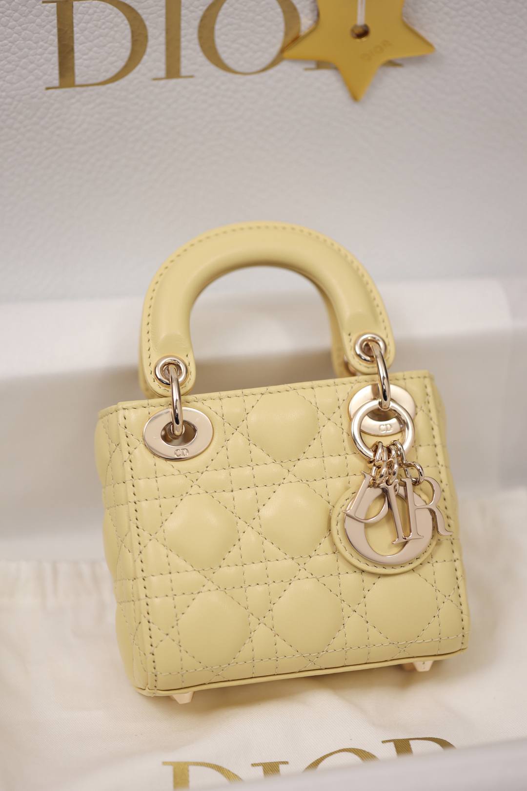 Shebag Super replica Lady Dior mini Yellow lambskin bag review(Dec 2025 updated))-Best Quality Fake Louis Vuitton сумка онлайн дүкөнү, Replica дизайнер сумка ru