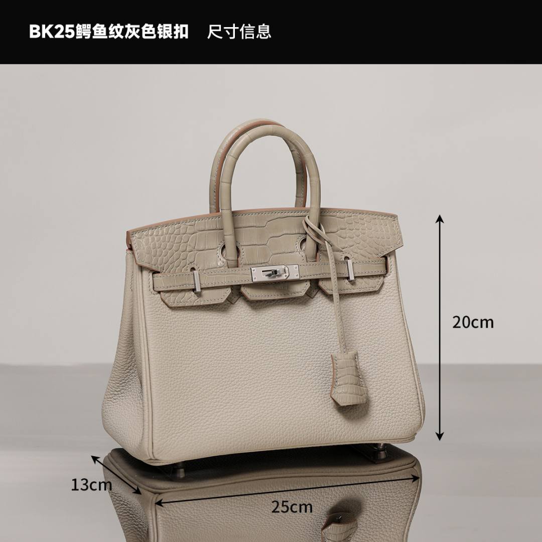 Shebag fully handmade Hermes Birkin 25 bag with crocodile leather(Dec 2025 updated)-Molemo ka ho Fetisisa Lebenkele la Lebenkele la Marang-rang la Fake Louis Vuitton, Replica designer bag ru