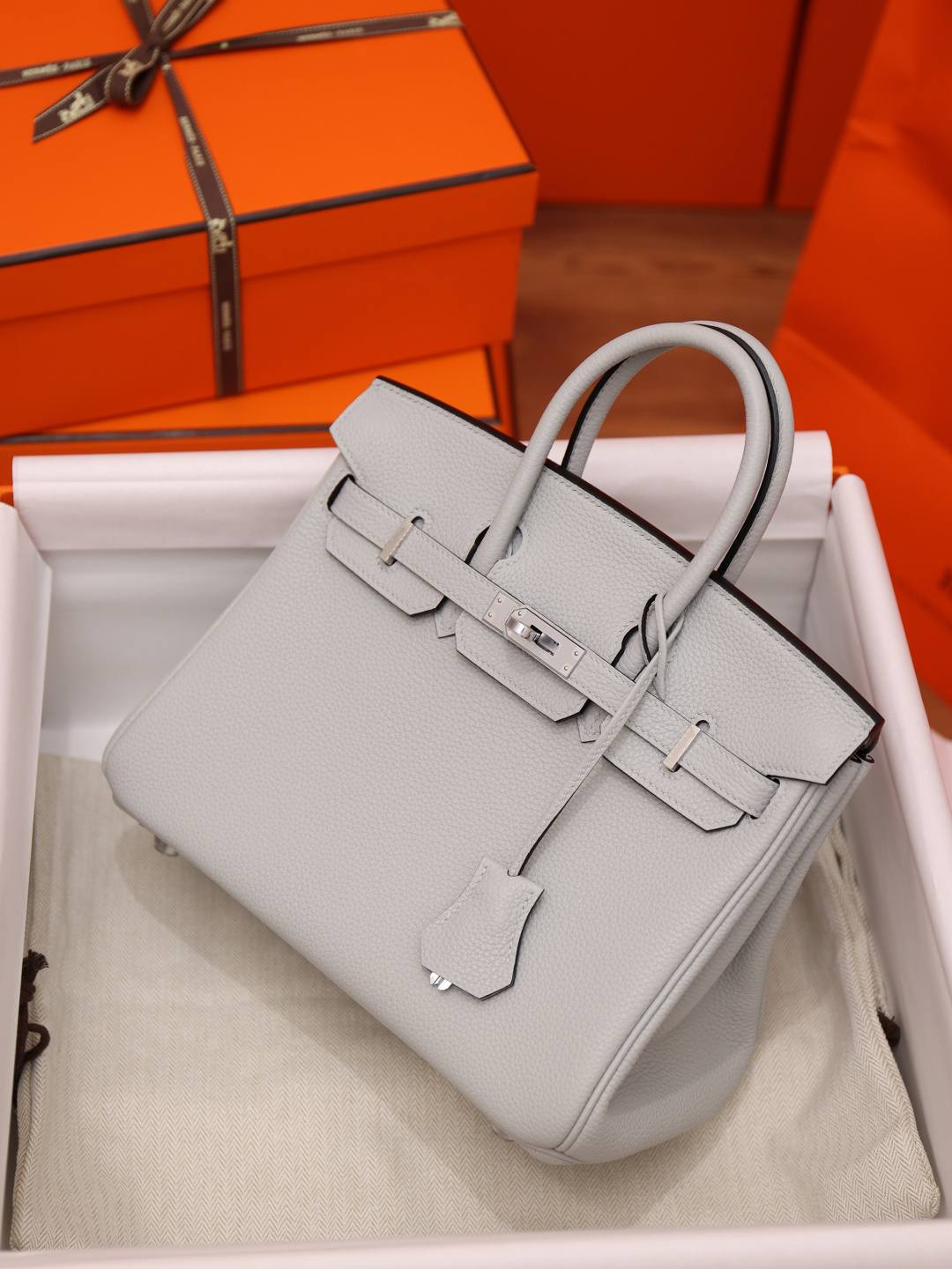 Shebag fully handmade Hermes Birkin 25 in dream blue togo review(Dec 2025 updated)-Best Quality Fake Louis Vuitton Bag Online Store, Replica designer bag ru