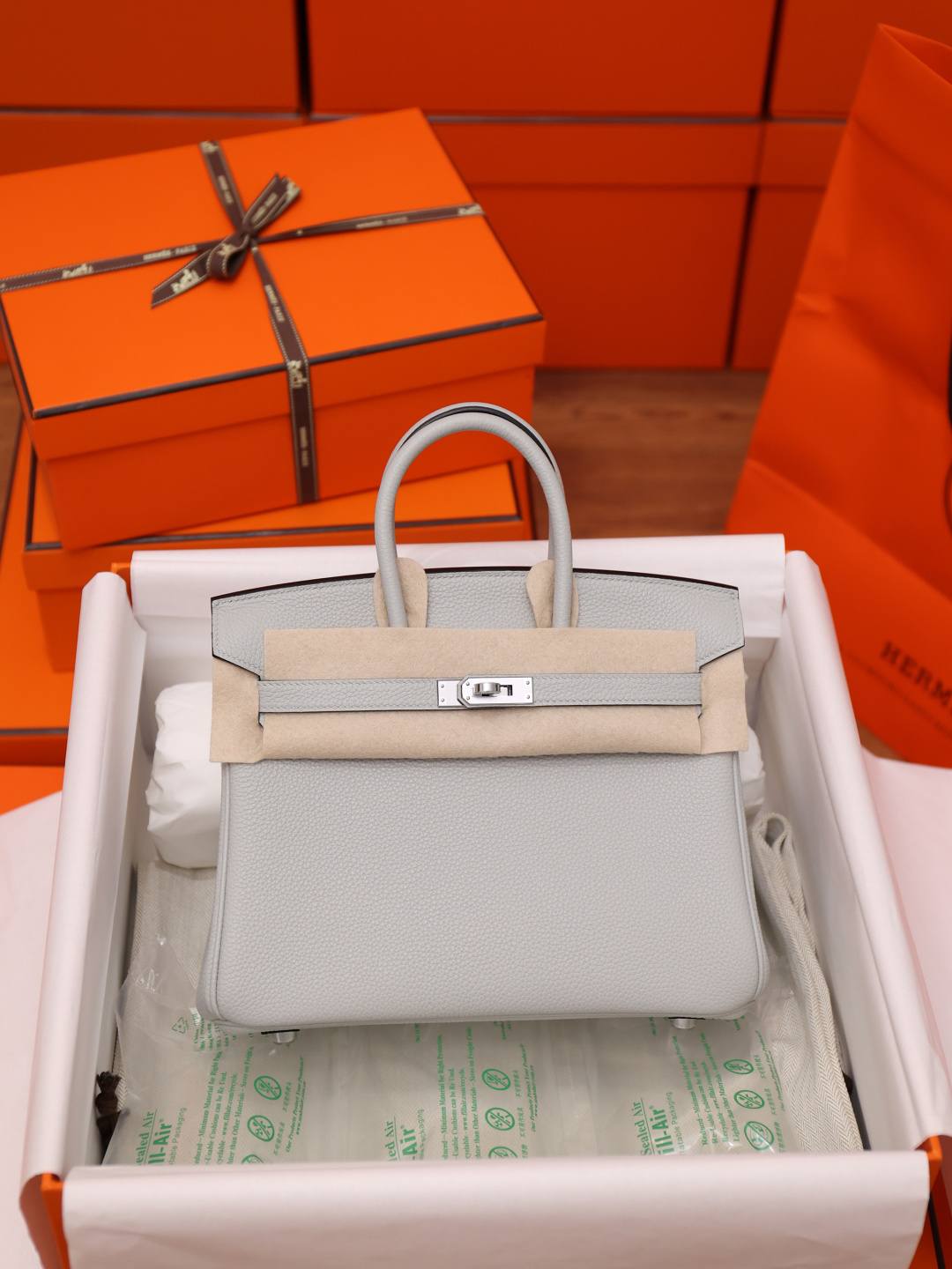 Shebag fully handmade Hermes Birkin 25 in dream blue togo review(Dec 2025 updated)-Best Quality Fake Louis Vuitton Bag Online Store, Replica designer bag ru